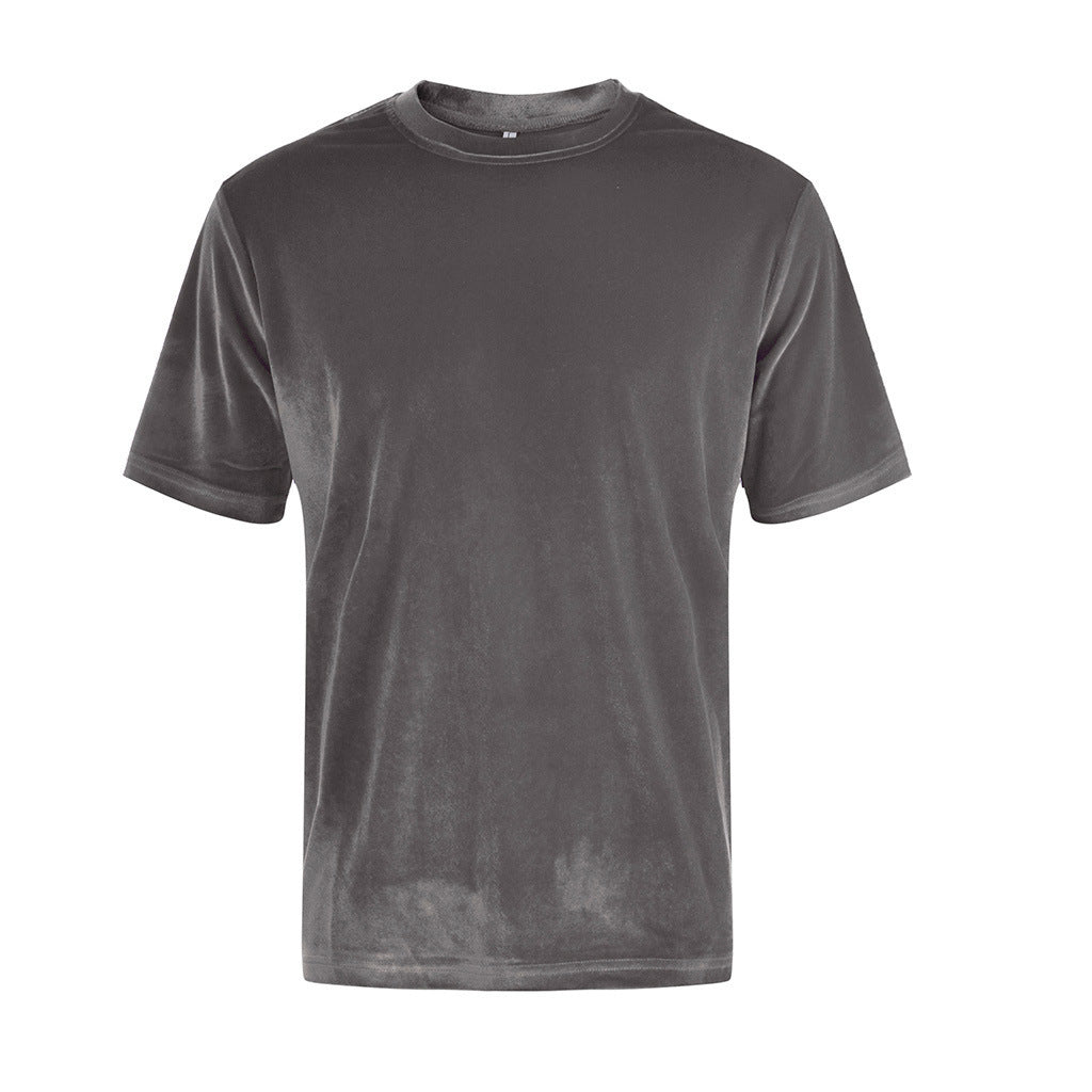 Men's Solid Color Short-sleeved T-shirt