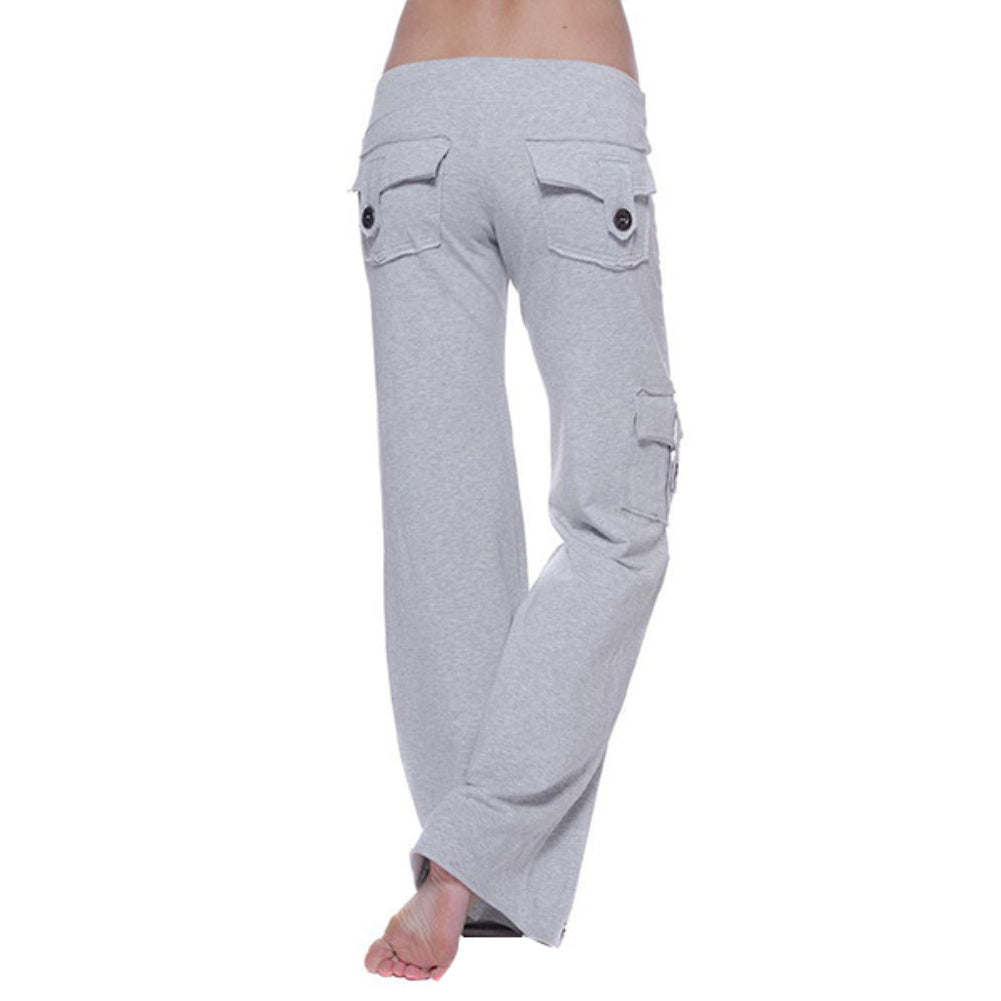 Women's flared pants with pockets