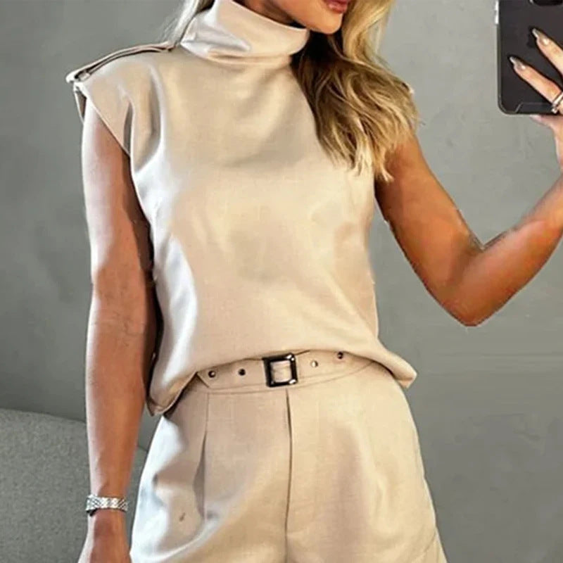 Loose Top Casual Shorts Two Piece Outfit