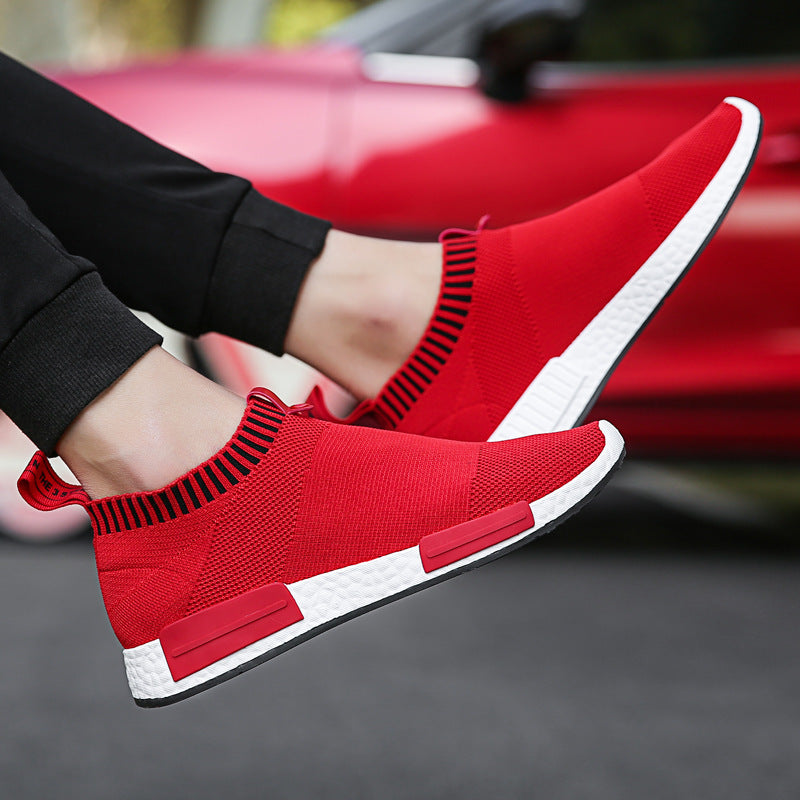 Flying Knit Sports Casual Mesh Men's Shoes