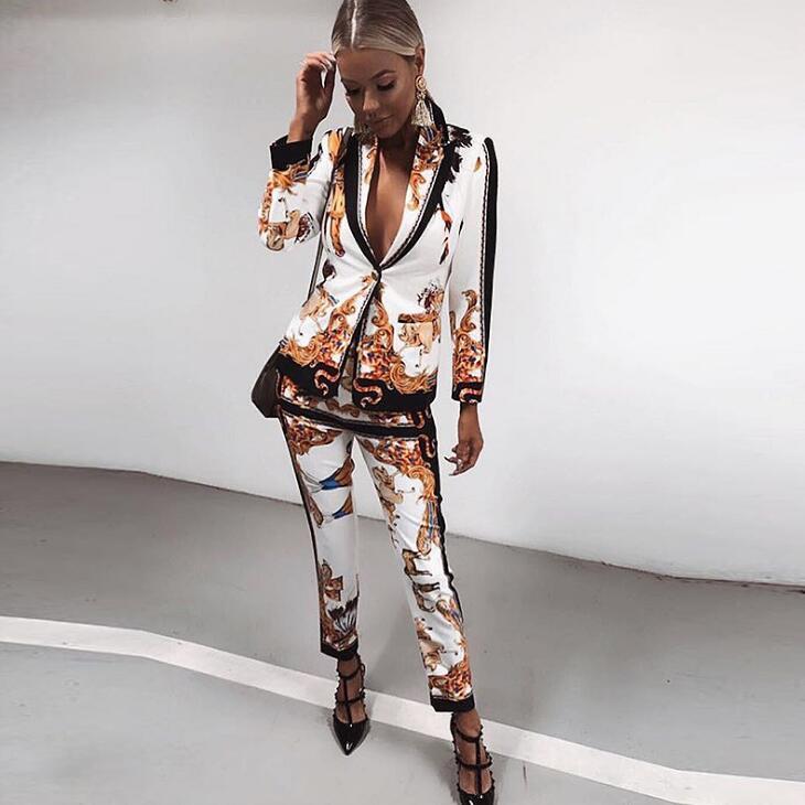 Ladies Printed Suit