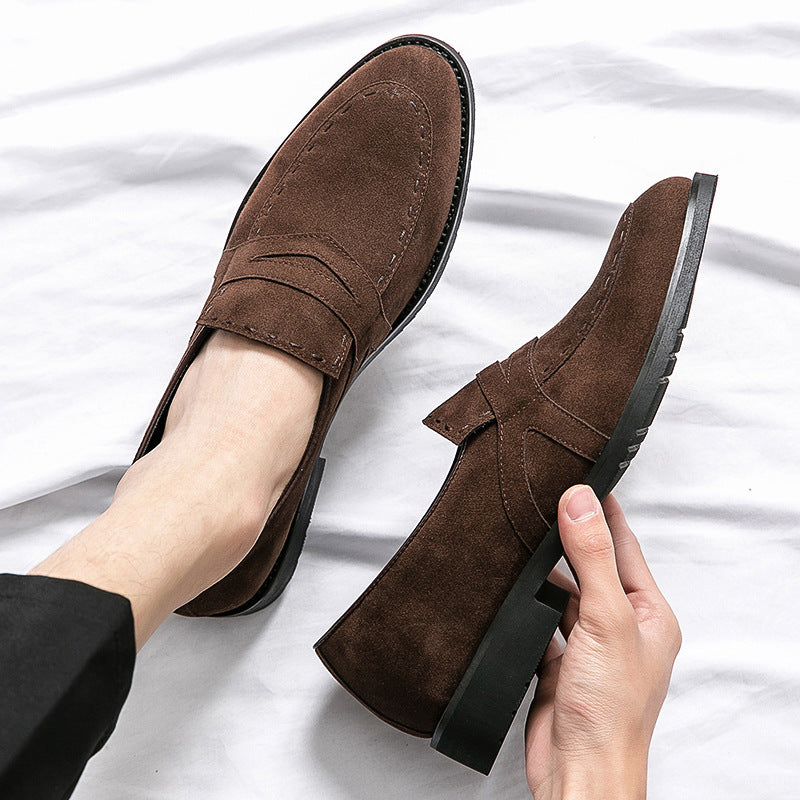 Pointed Casual British Suede Loafers