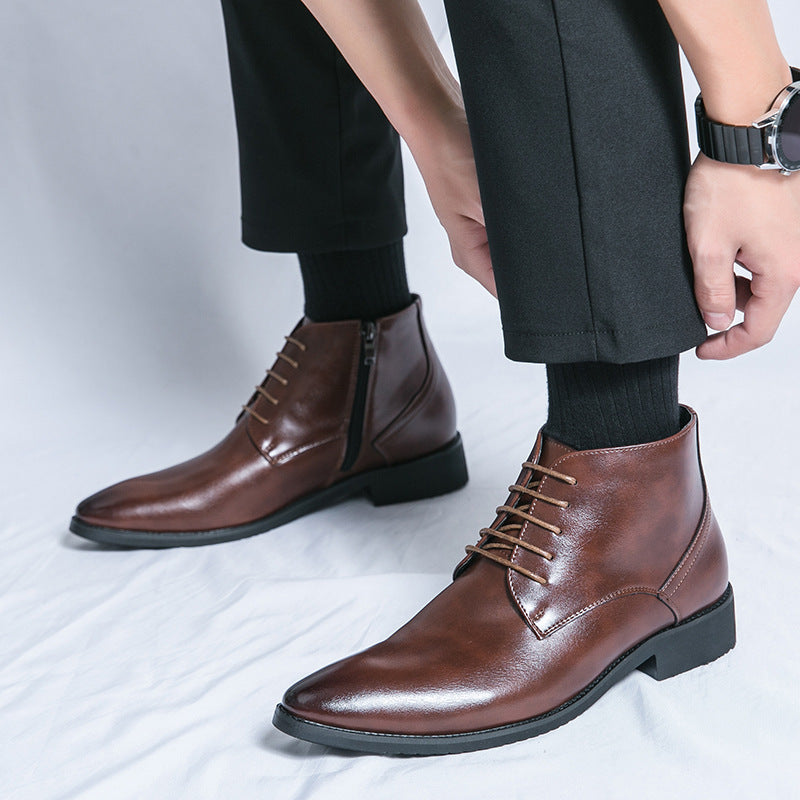 High-top Height Increased Men's Chelsea Boots