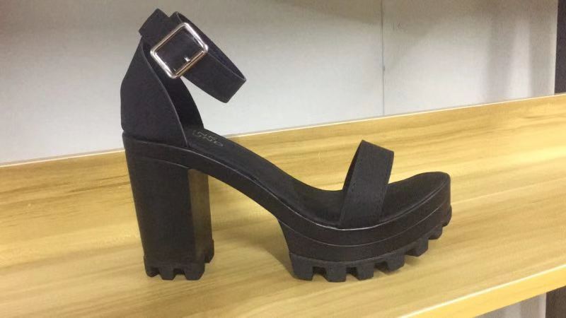 Open Toe Block High Heels Platform Ankle Strap Dressy Sandals