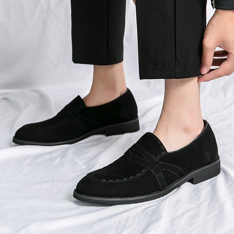 Pointed Casual British Suede Loafers