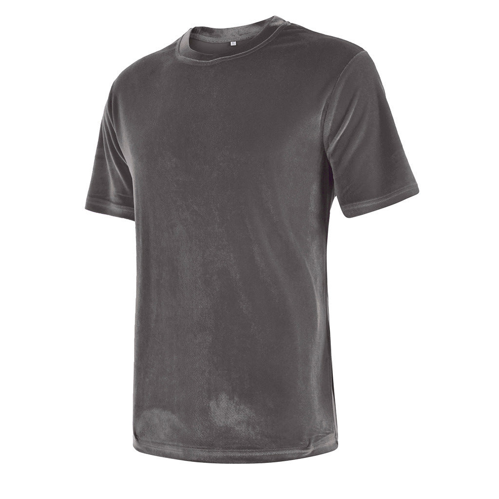 Men's Solid Color Short-sleeved T-shirt
