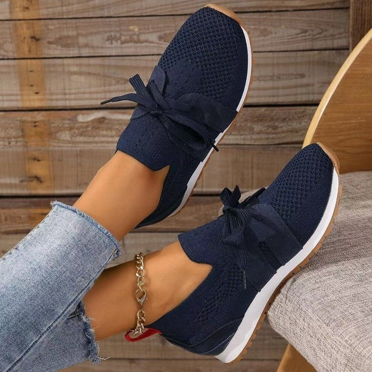 Lace Up Mesh Women Casual Breathable Walking Shoes