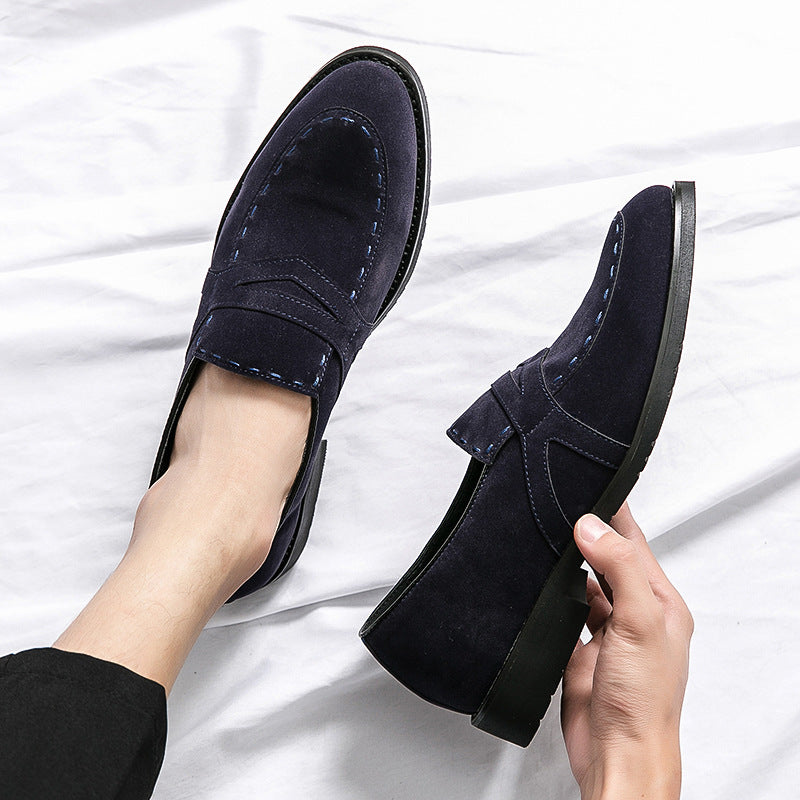 Pointed Casual British Suede Loafers