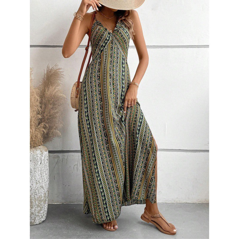 Sleeveless Sling Long Dress