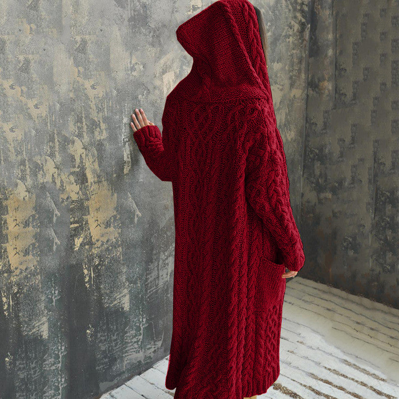 Hooded Long Cardigan