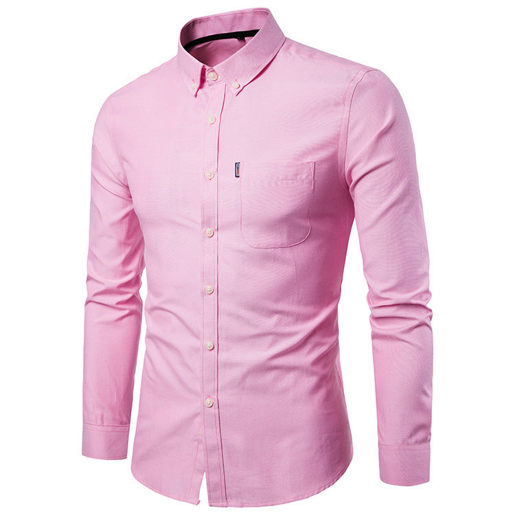 Men Slim Long Sleeve Shirt