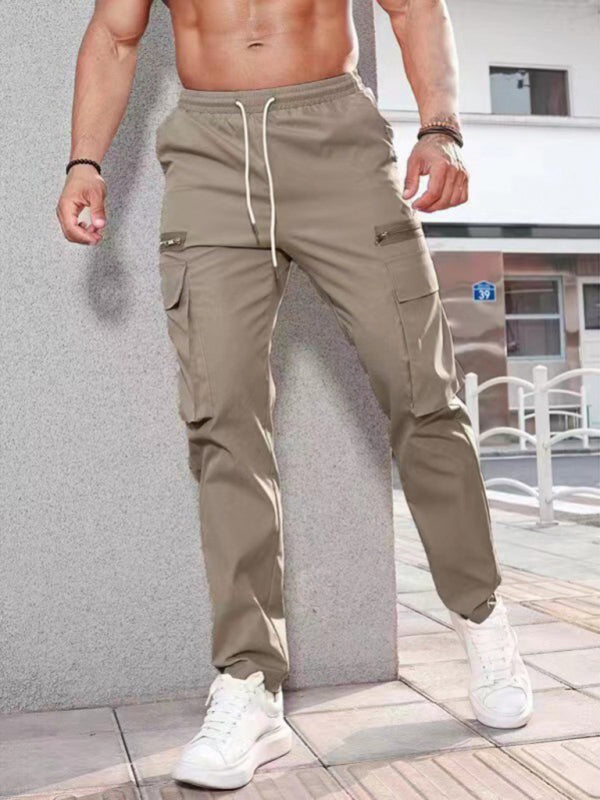 Men's Solid Color Pencil Pants