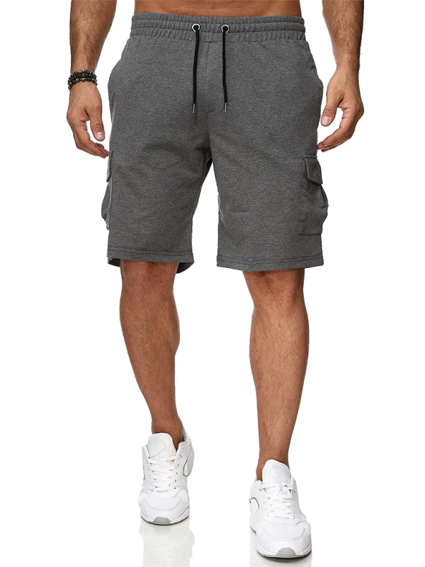 Men's Sports Overalls Multi-Pocket Shorts Fitness Pants Sports Casual Shorts