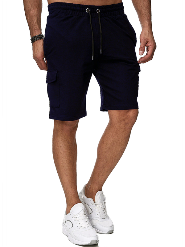 Men's Sports Overalls Multi-Pocket Shorts Fitness Pants Sports Casual Shorts