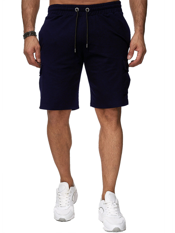 Men's Sports Overalls Multi-Pocket Shorts Fitness Pants Sports Casual Shorts