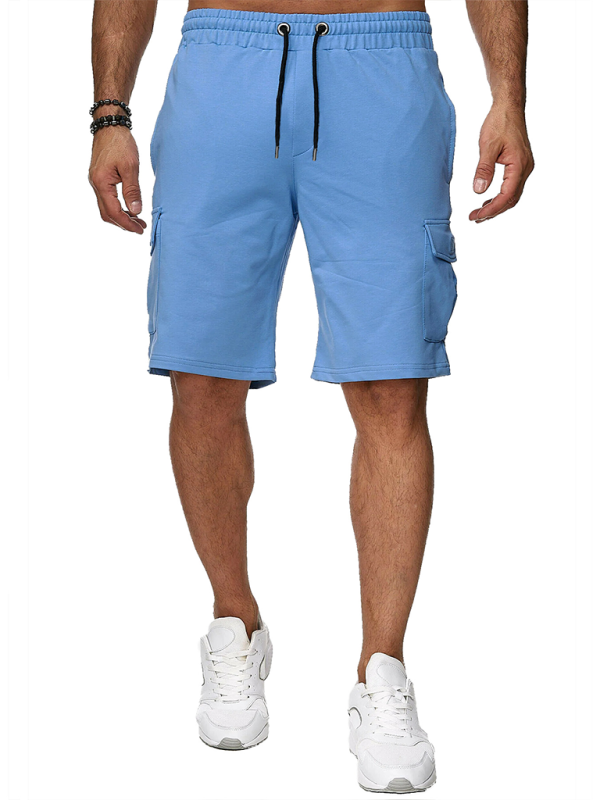 Men's Sports Overalls Multi-Pocket Shorts Fitness Pants Sports Casual Shorts
