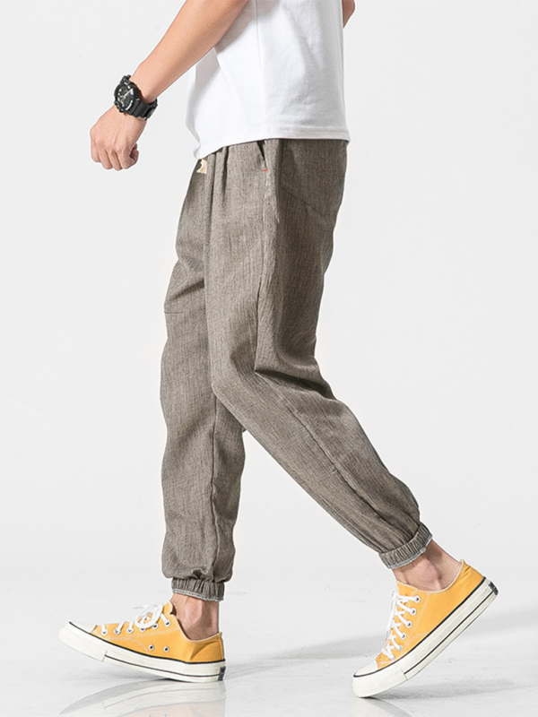 Men's Linen Drawstring Pants
