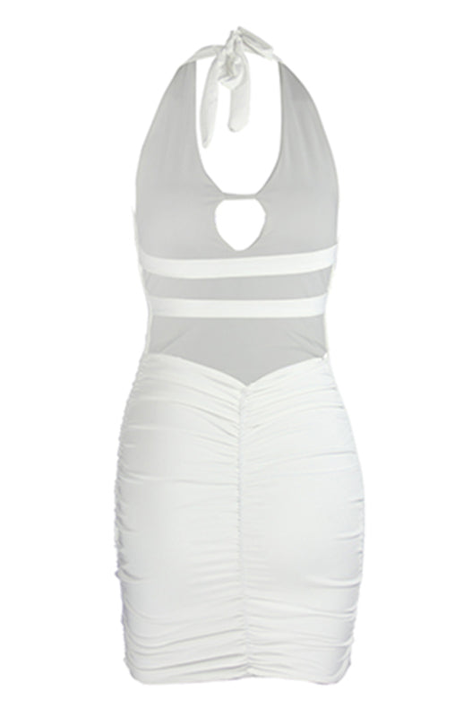 Women's Halter Backpack Hip Dress