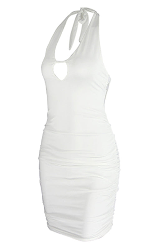Women's Halter Backpack Hip Dress