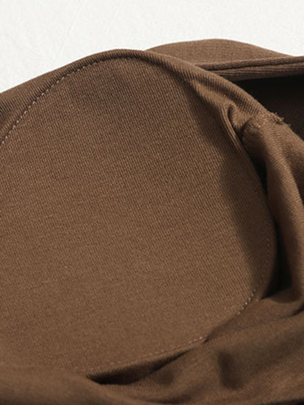 Solid color inner and outer wear slim-fit irregular tank top