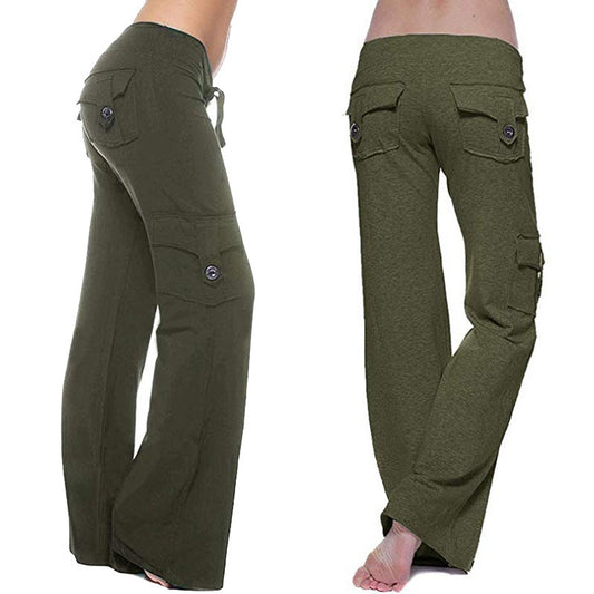 Women's flared pants with  pockets