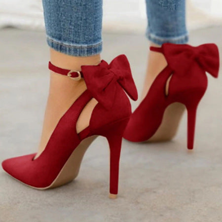 Pointe Toe Bow high heels