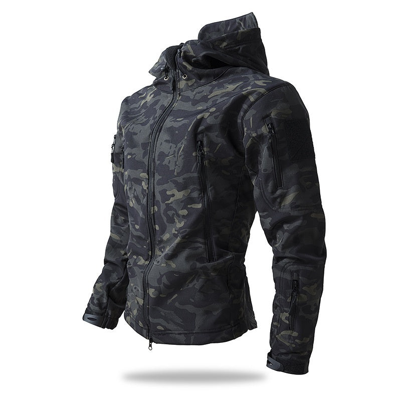 Outdoor Soft Shell Fleece Autumn And Winter Windproof, Waterproof And Breathable Warm Three-in-one Coat