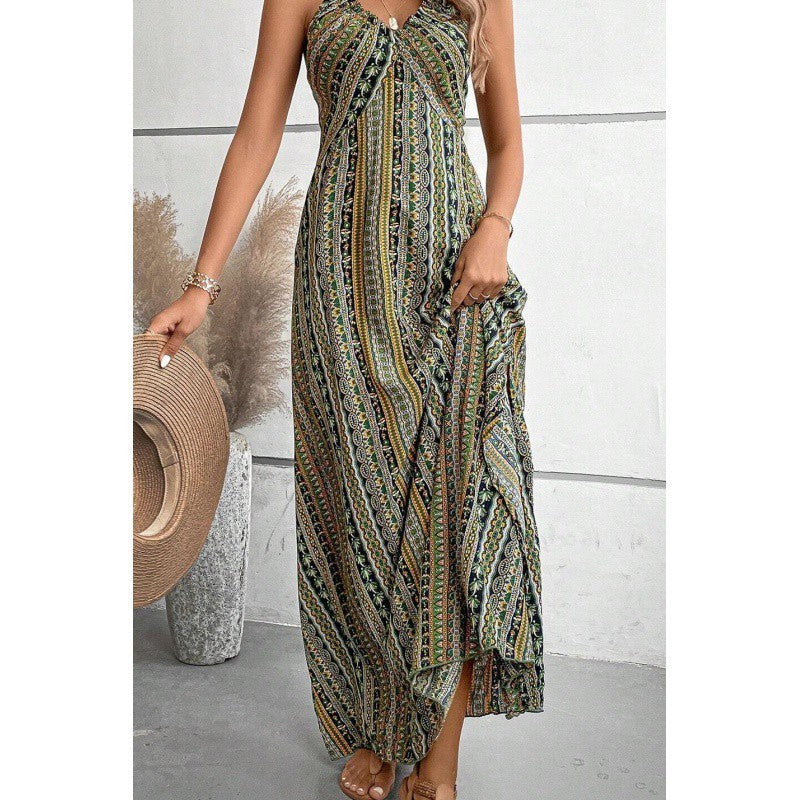 Sleeveless Sling Long Dress