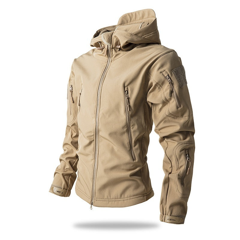 Outdoor Soft Shell Fleece Autumn And Winter Windproof, Waterproof And Breathable Warm Three-in-one Coat