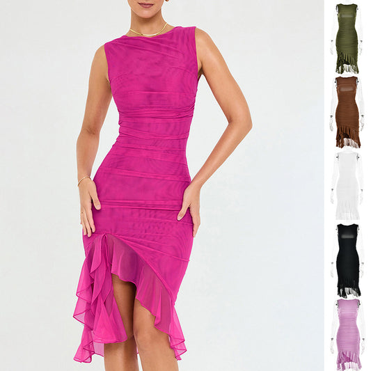 Summer Slim Skinny Sleeveless  Fashion Party Club Dress