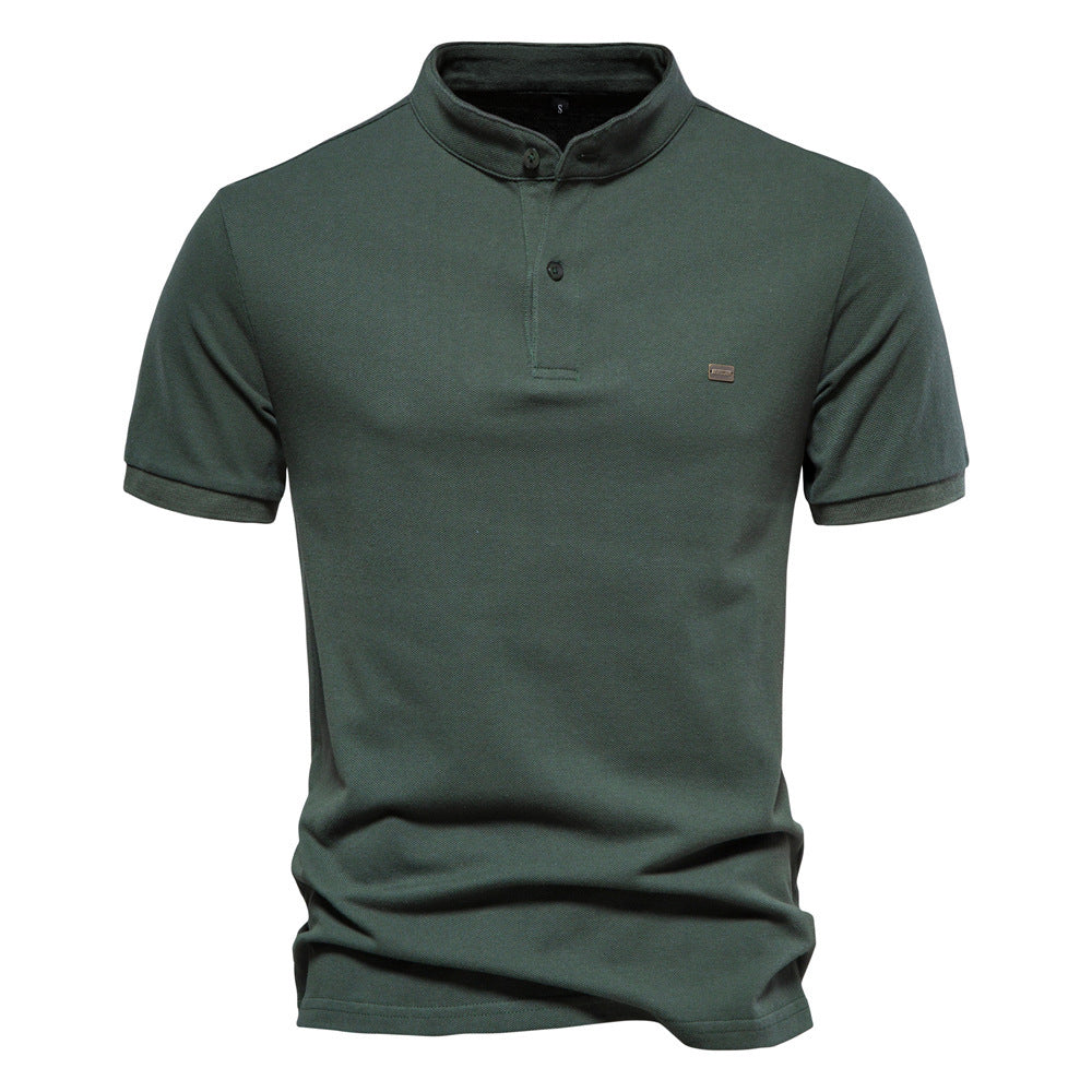 Men's Fashion Pure Cotton Stand Collar Sports Top