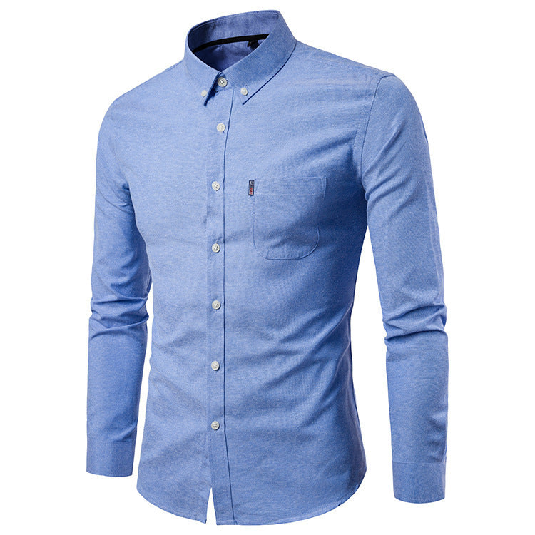 Men Slim Long Sleeve  Shirt