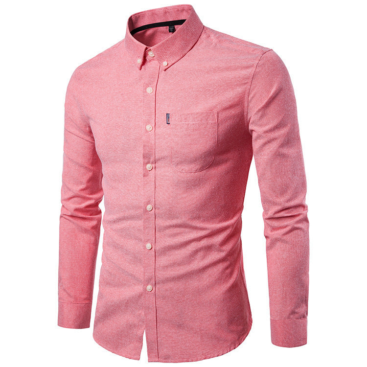 Men Slim Long Sleeve  Shirt