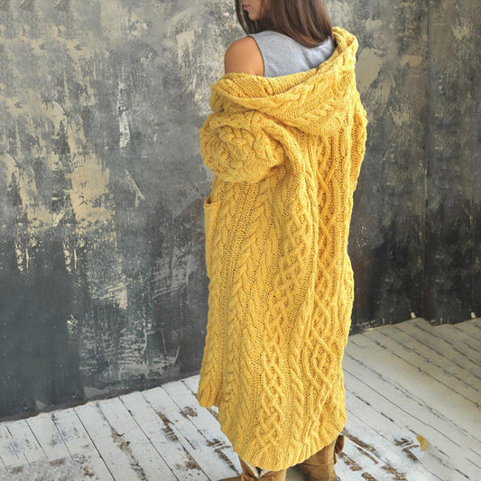 Hooded Long Cardigan
