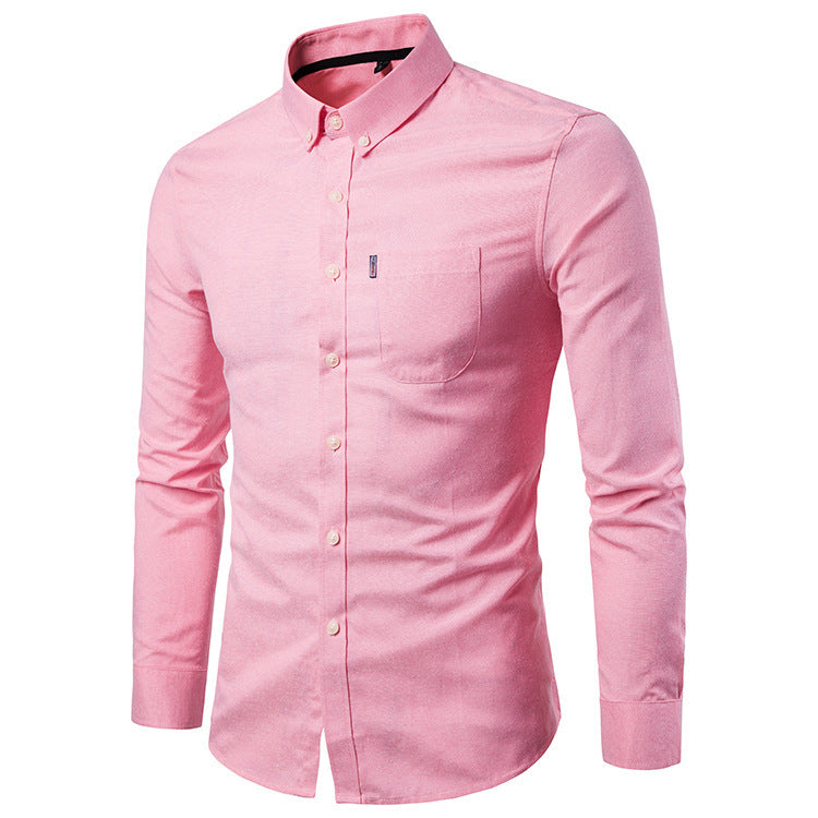 Men Slim Long Sleeve  Shirt