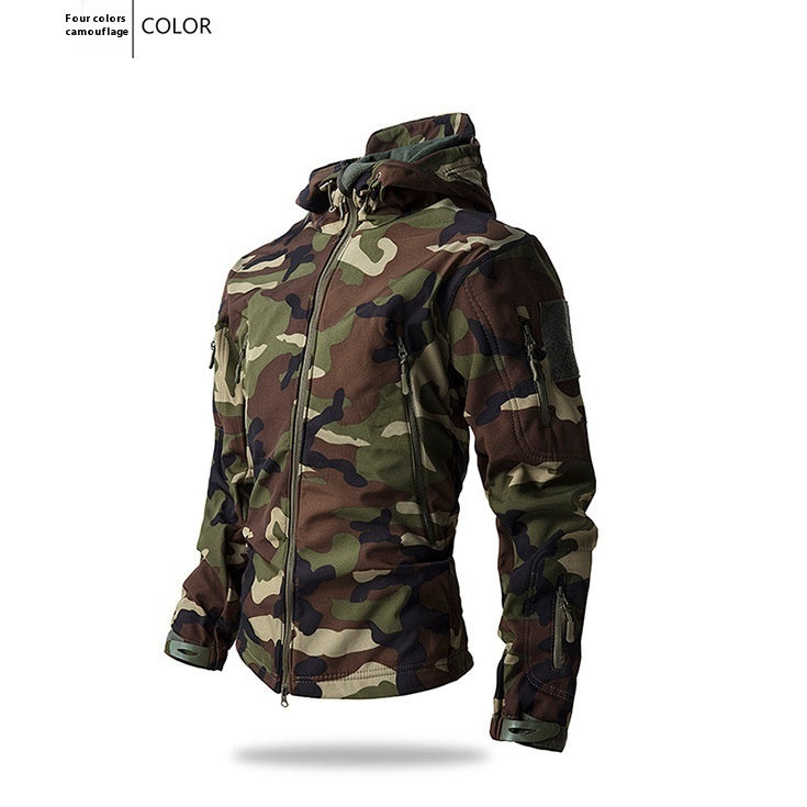 Outdoor Soft Shell Fleece Autumn And Winter Windproof, Waterproof And Breathable Warm Three-in-one Coat
