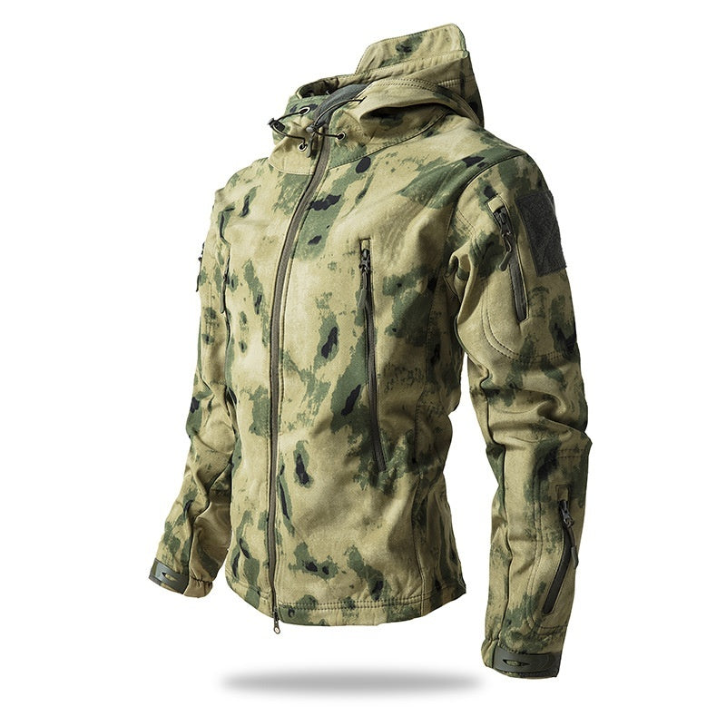 Outdoor Soft Shell Fleece Autumn And Winter Windproof, Waterproof And Breathable Warm Three-in-one Coat