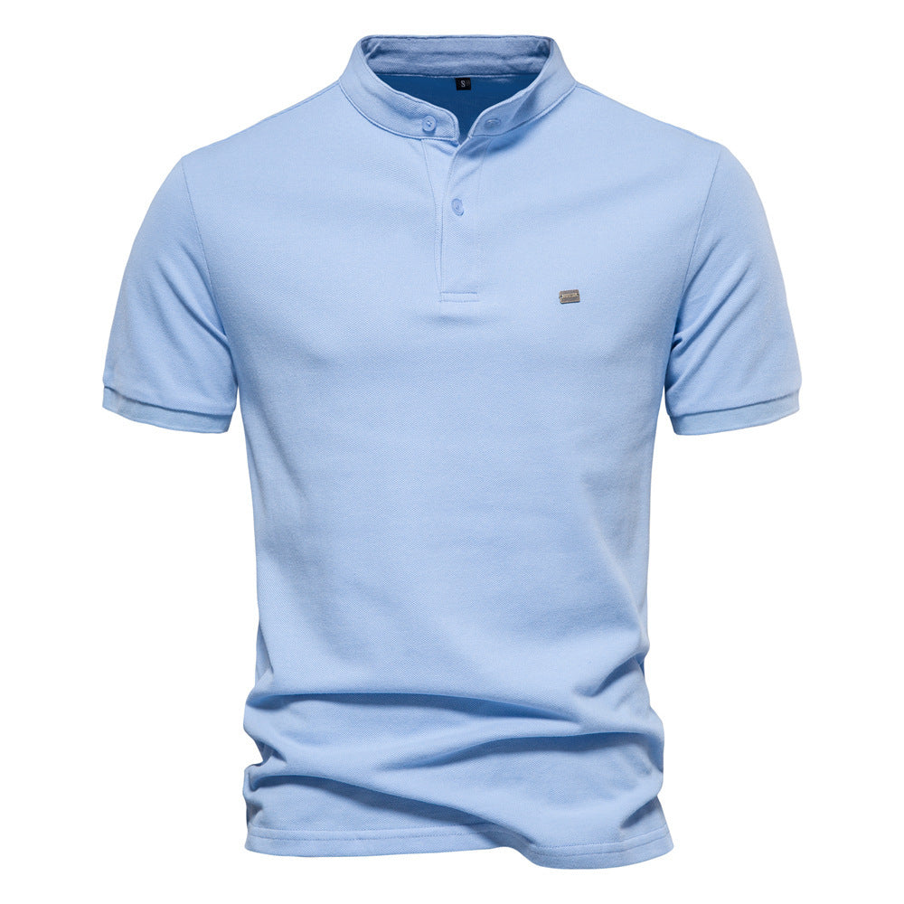Men's Fashion Pure Cotton Stand Collar Sports Top