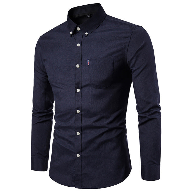 Men Slim Long Sleeve  Shirt