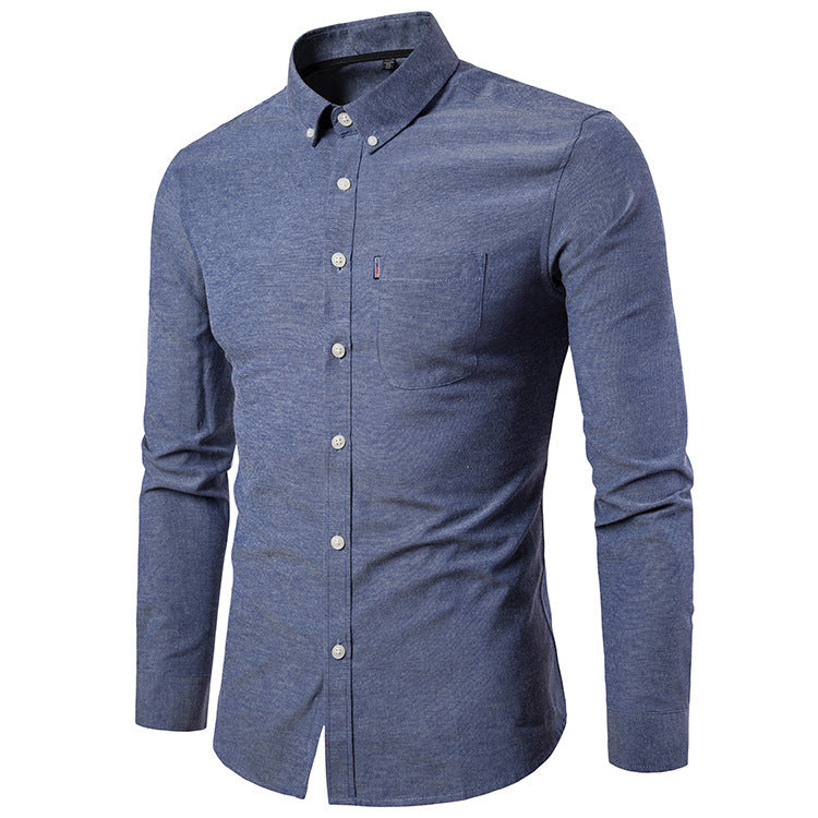 Men Slim Long Sleeve  Shirt