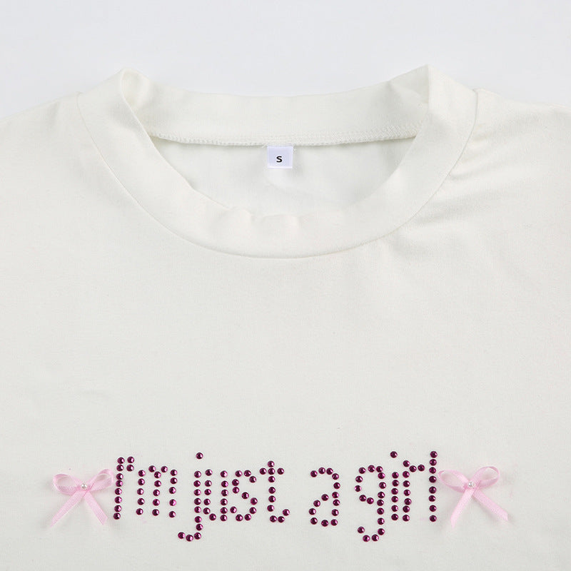 Rhinestone Slim Top For Women