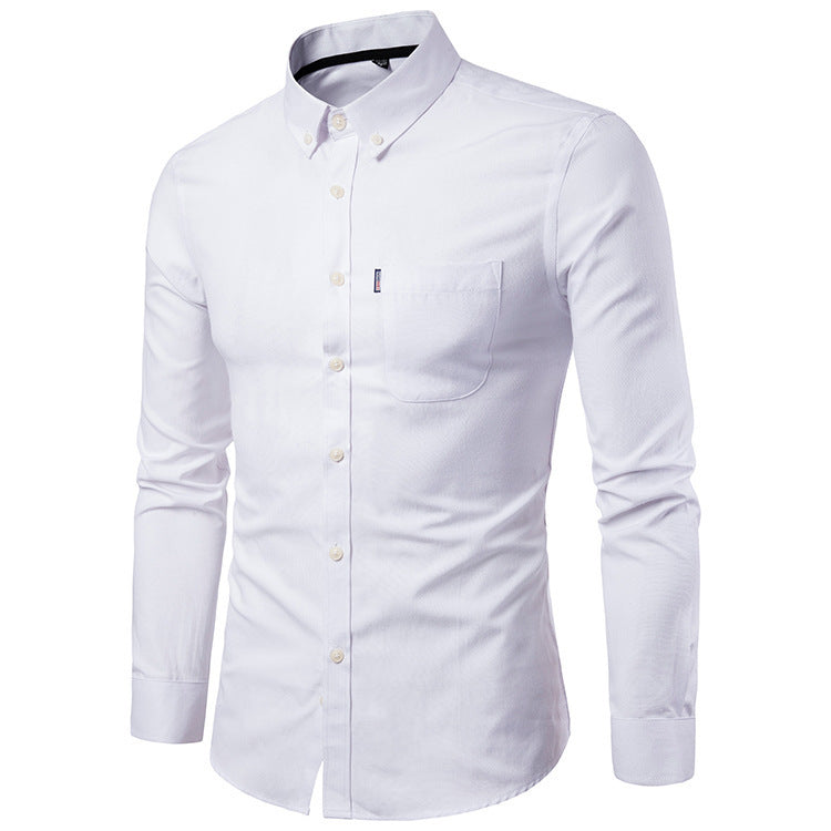 Men Slim Long Sleeve  Shirt