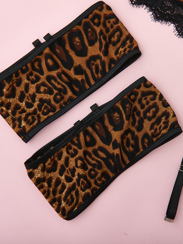 Women's  Lace Mesh Perspective  Lingerie Set