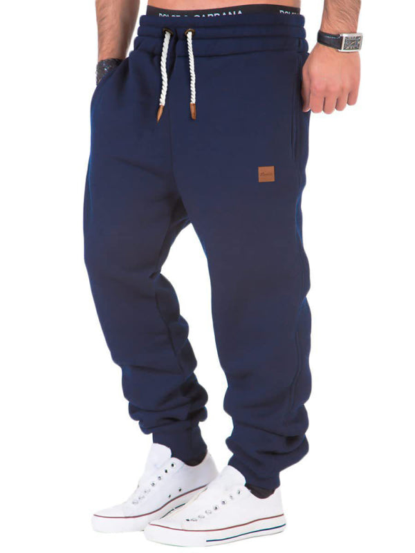 Men's elastic waist sports casual jogger pants