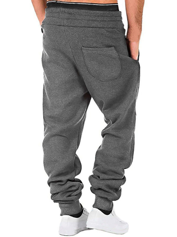 Men's elastic waist sports casual jogger pants