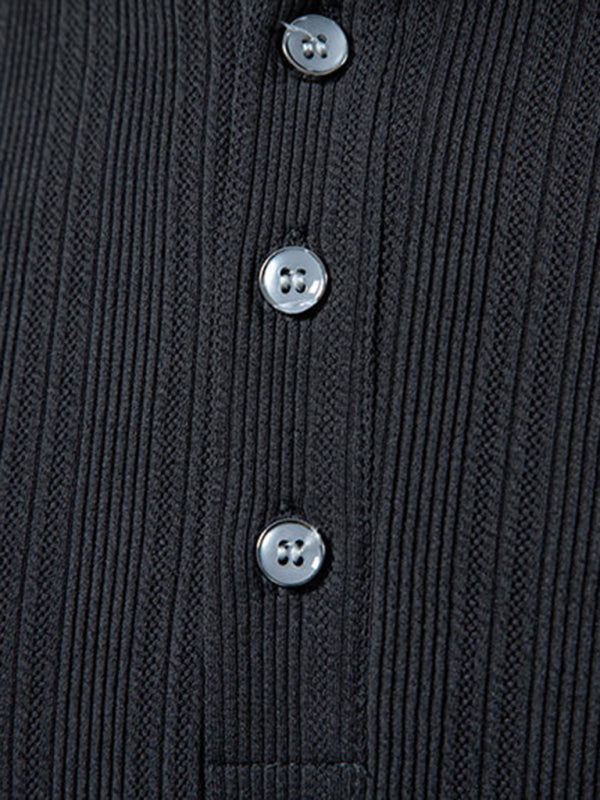 Men's New Casual Pit Lapel POLO Shirt