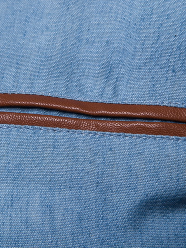 Men's Casual  Pocket Patchwork Long Sleeve Shirt