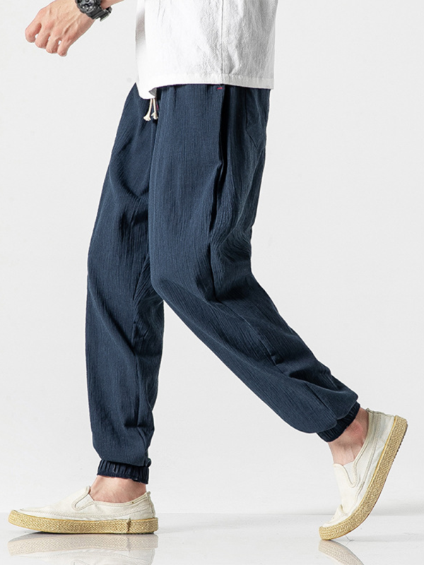 Men's Linen   Drawstring Pants