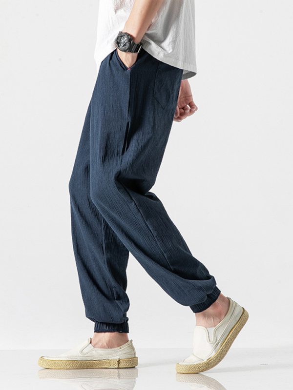 Men's Linen   Drawstring Pants