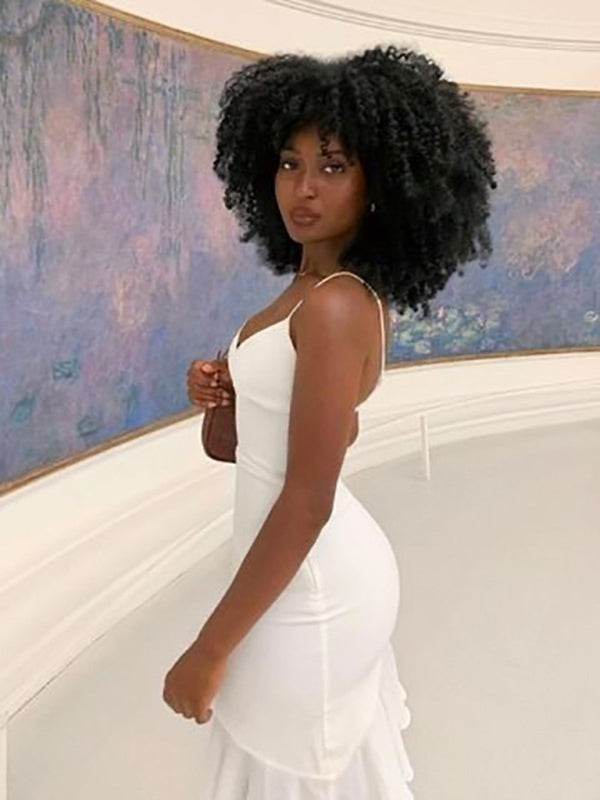 Ruffles Sleeveless Bodycon Dress